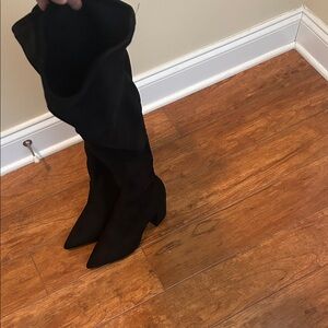 Steve Madden Black Over the Knee Boots